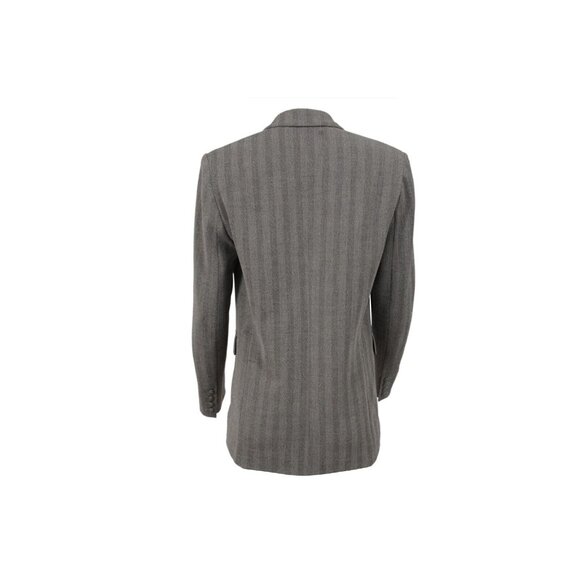 RTA Womens Herringbone Double Breasted Blazer Small White Grey Black Jacket - Picture 2 of 12
